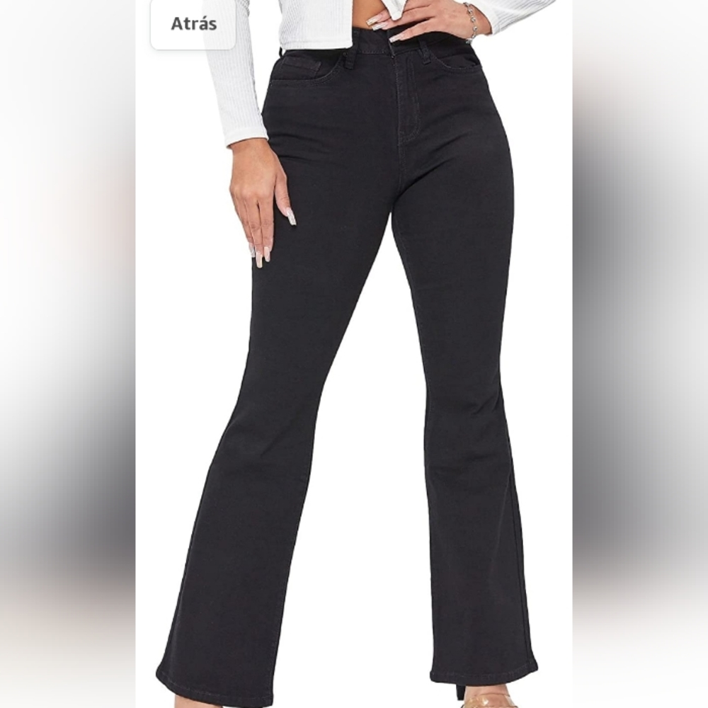 YMI luxe Jeans High-Rise Flare, Sz‎ 5/27.       Black, womens